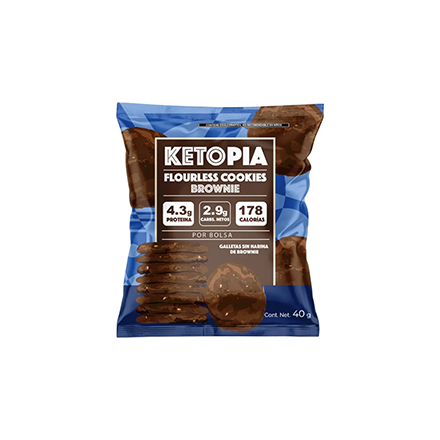 FLOURLESS COOKIES SNACK BROWNIE 40G