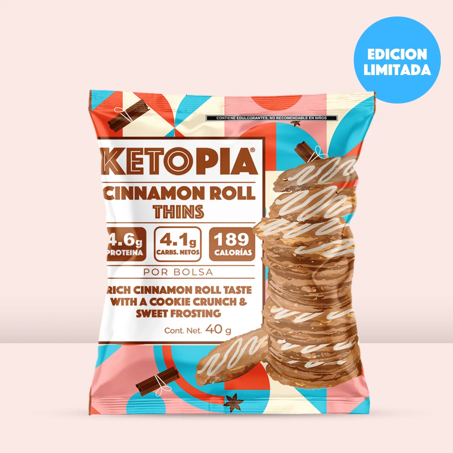 THINS SNACK CINNAMON ROLL 40 GR