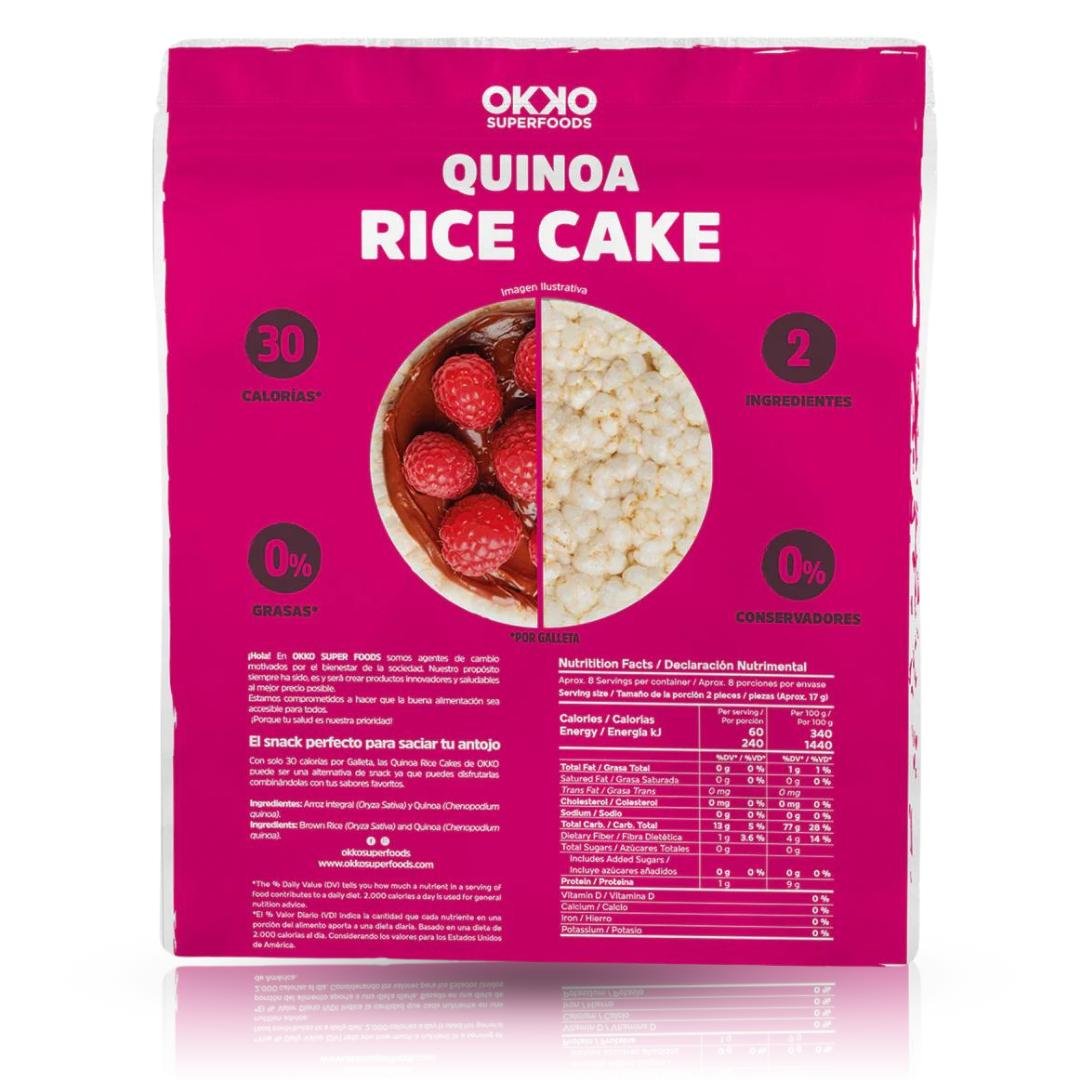 GALLETA DE ARROZ CON QUINOA 140 GR OKKO
