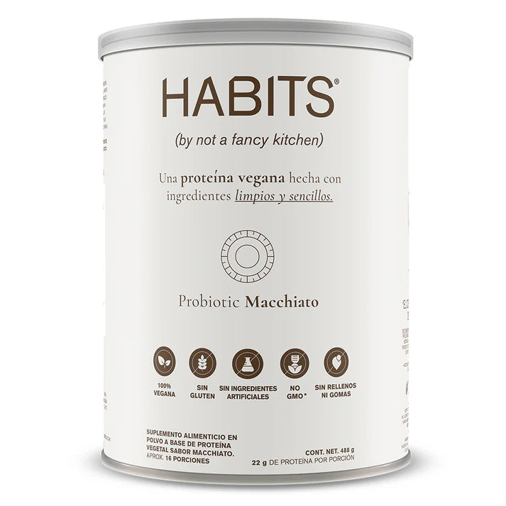 PROTEÍNA HABITS PROBIÓTICOS MACCHIATO 488 G