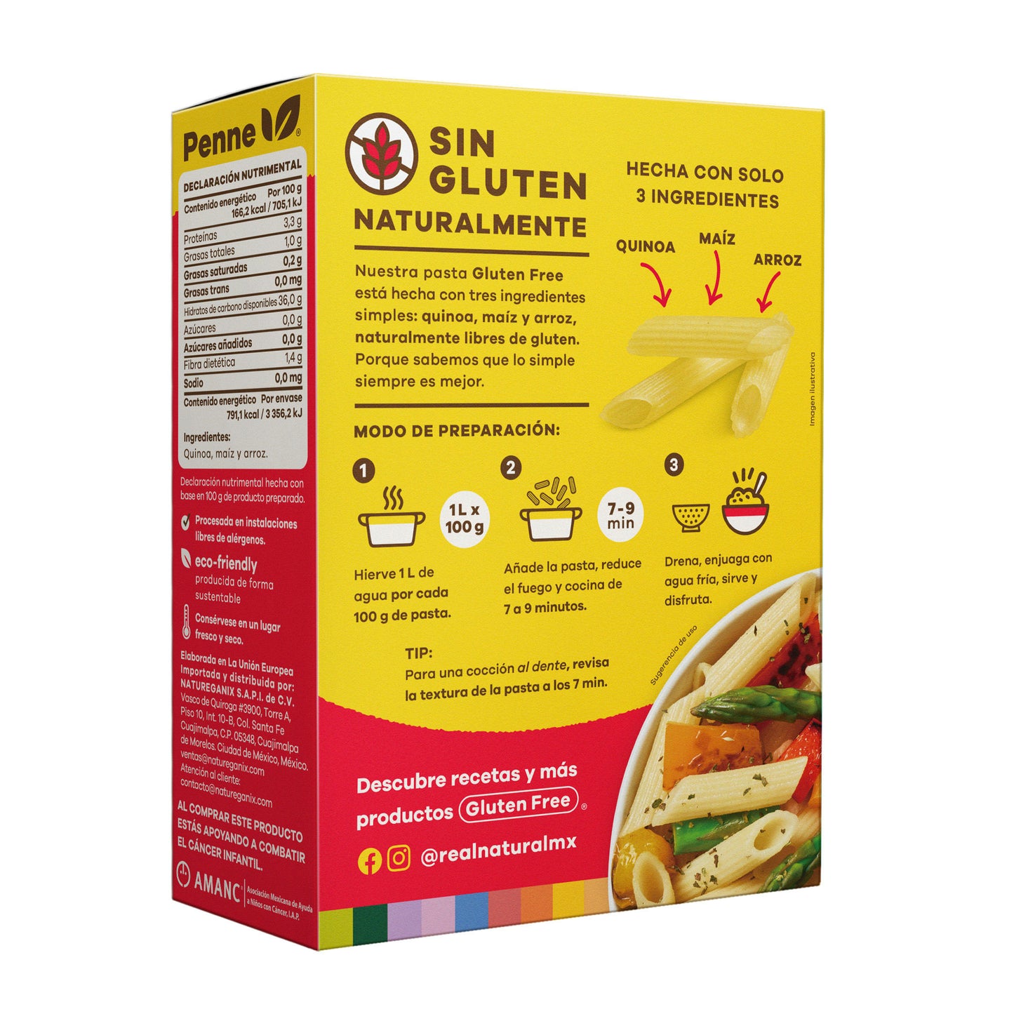PASTA PENNE DE QUINOA Y MULTIGRANO 340 GR