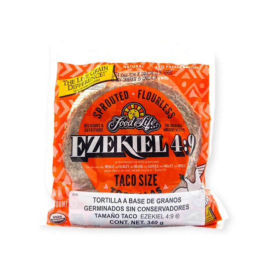 TORTILLA A BASE DE GRANOS GERMINADOS ORGANICOS 340 G