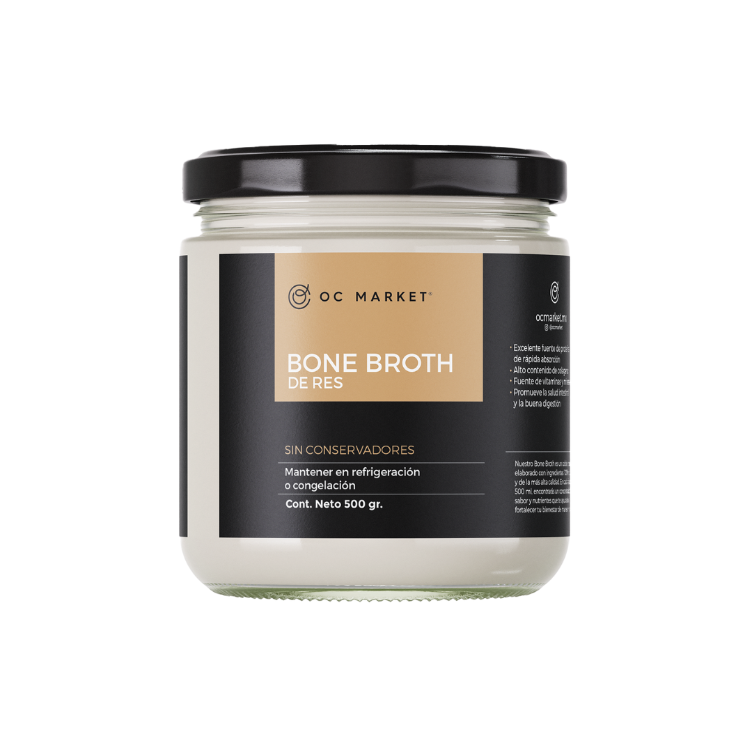 BONE BROTH DE RES 500 ML · ENVÍO EXCLUSIVO EN CDMX ·