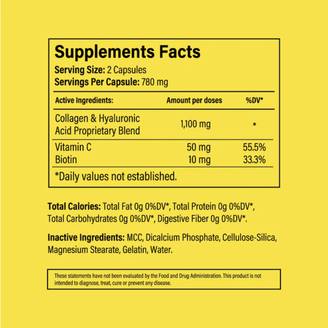 PIEL SANA ACIDO HIALURONICO CON COLAGENO 60 CAPS VIDA SUPPLEMENT