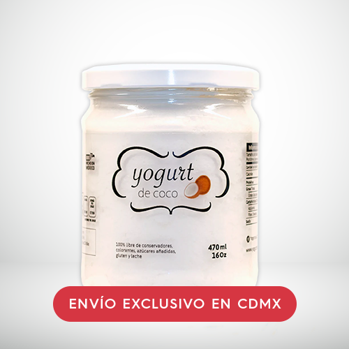 YOGURT DE COCO  470 ML · ENVÍO EXCLUSIVO EN CDMX ·