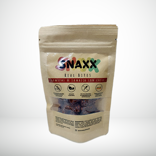 GOMITAS DE JAMAICA CON CHILE 80GR SNAXX REAL BITES