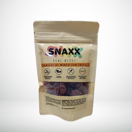 GOMITAS DE MANGO CON CHILE 80GR SNAXX REAL BITES