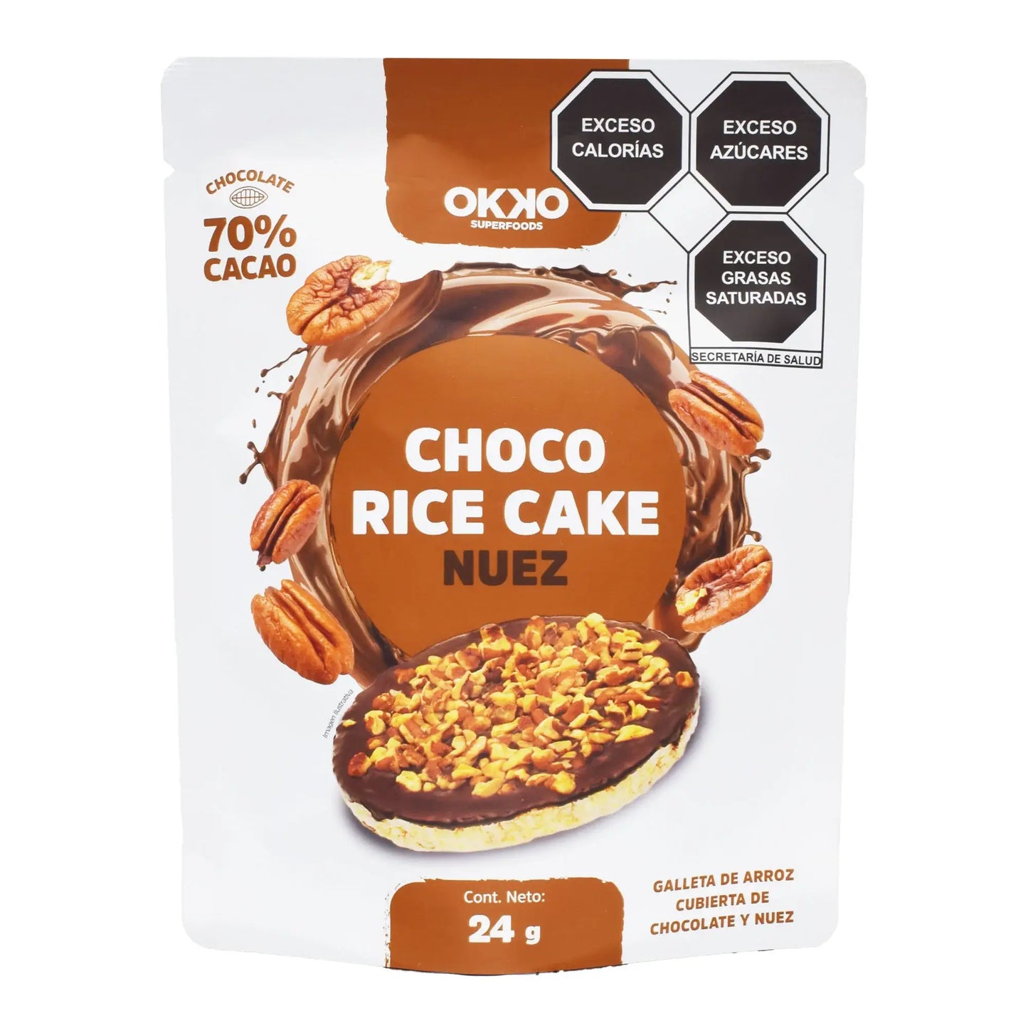 GALLETA DE CACAO Y NUEZ 28 GR OKKO