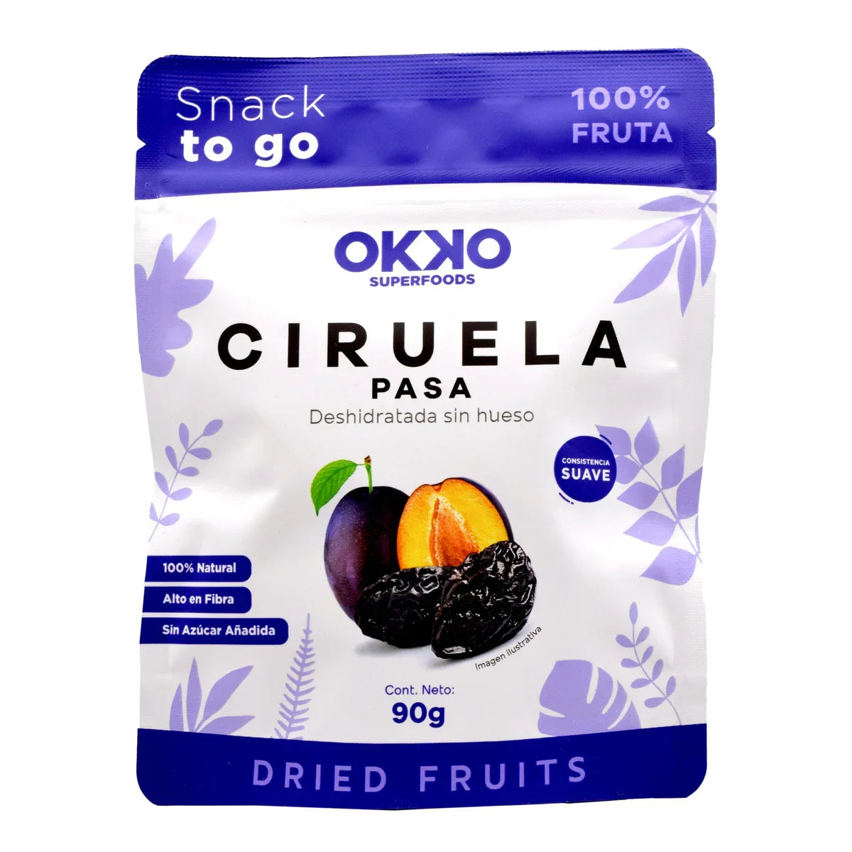 CIRUELA PASA 90 GR OKKO