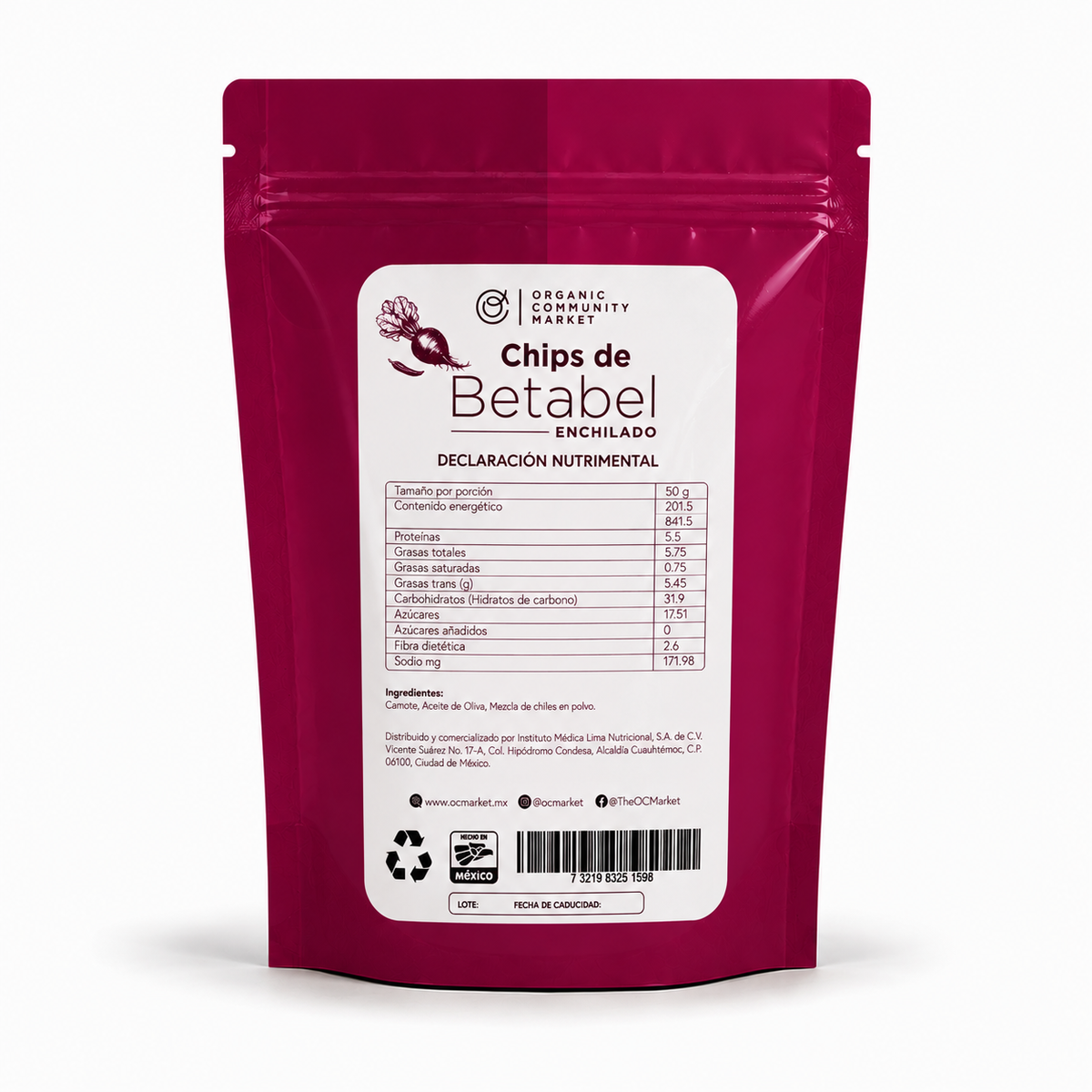 CHIPS DE BETABEL ENCHILADO 100g