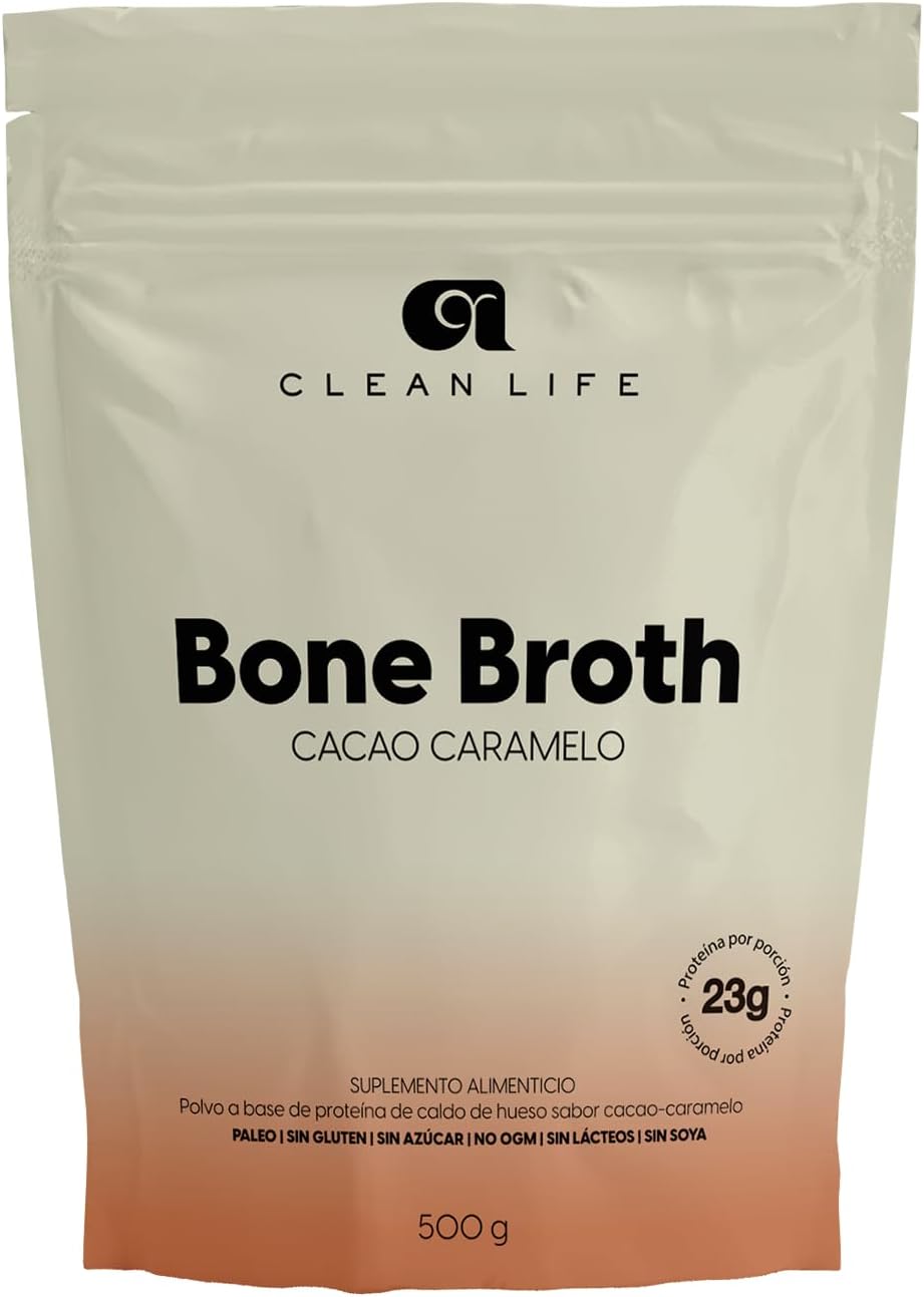 PROTEINA CLEAN BROTH CACAO CARAMELO 500 GRS