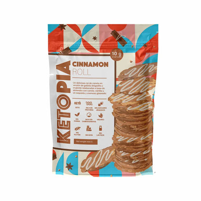 GALLETA KETO ALMOND THINS CINNAMON ROLL 100 GR KETOPIA SECO