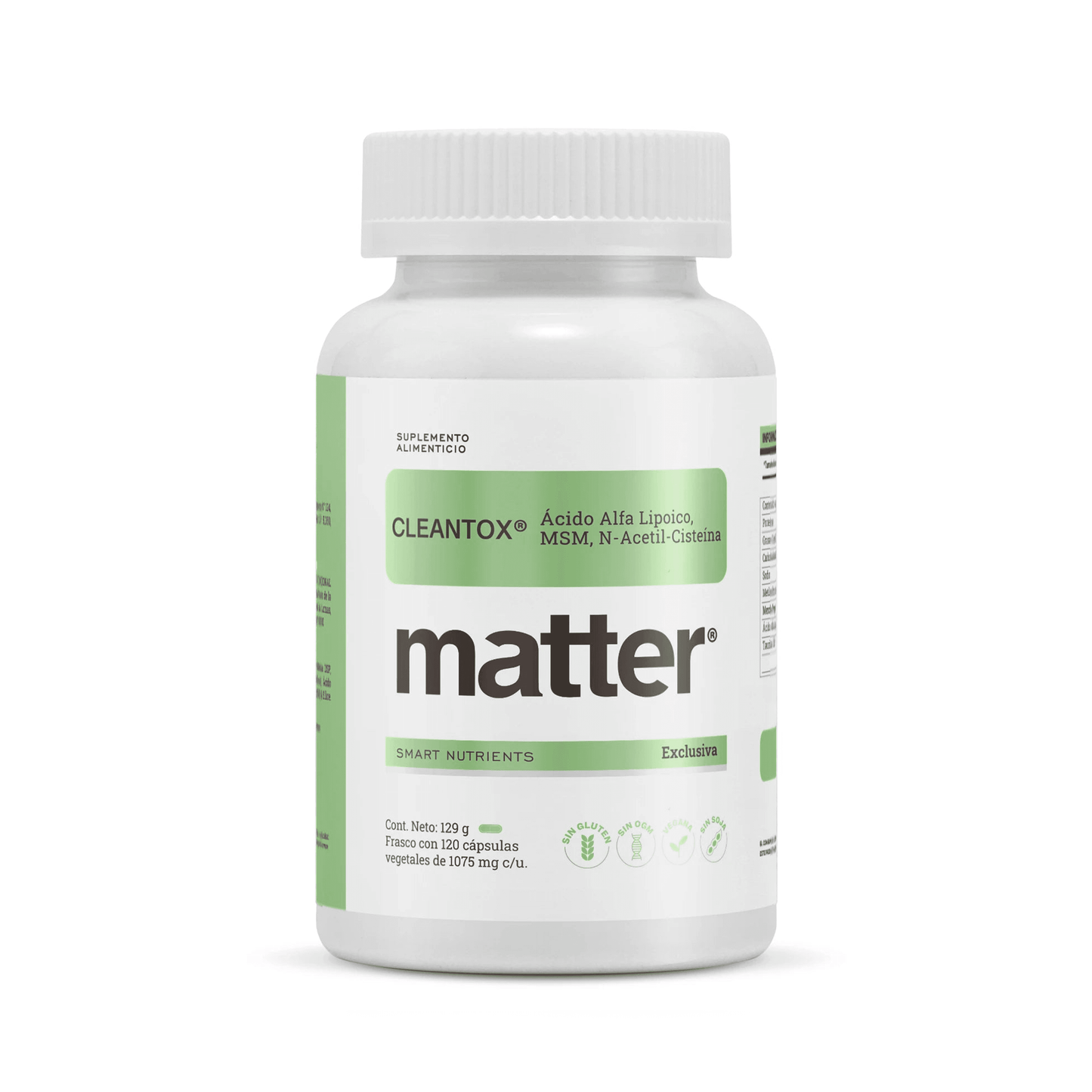 CLEANTOX ÁCIDO ALFA LIPOICO & N-ACETIL 120 CÁPSULAS MATTER