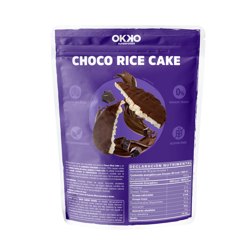 CHOCO RICE CAKE 18 GR OKKO