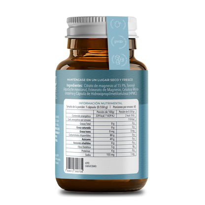 CITRATO DE MAGNESIO 60 CAPS TIBA