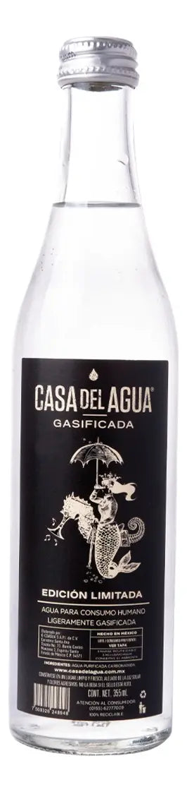 AGUA GASIFICADA 355 ML AGUA DE LLUVIA