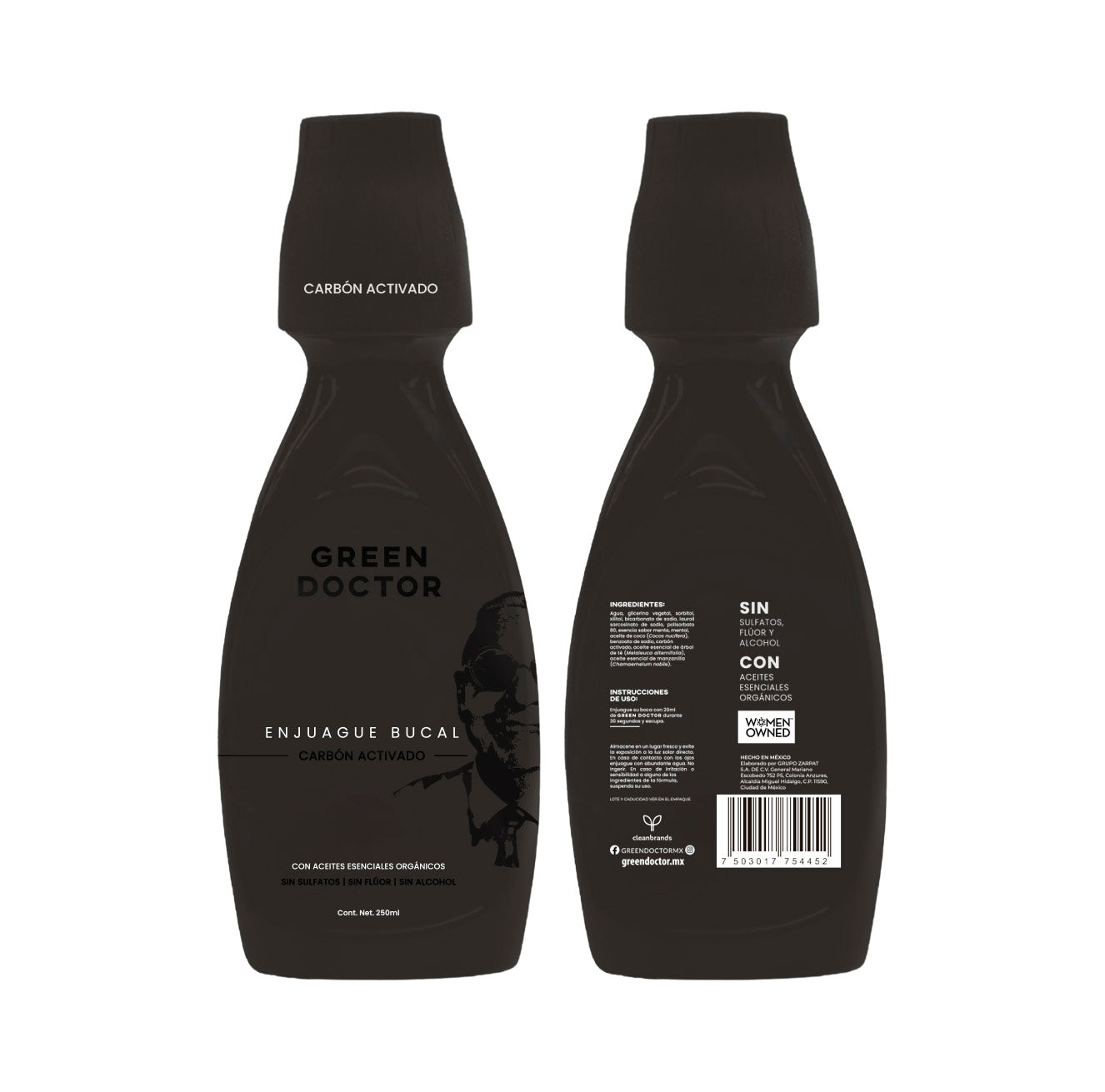 ENJUAGUE BUCAL FRESH CARBON GREEN COSTOR 250 ML