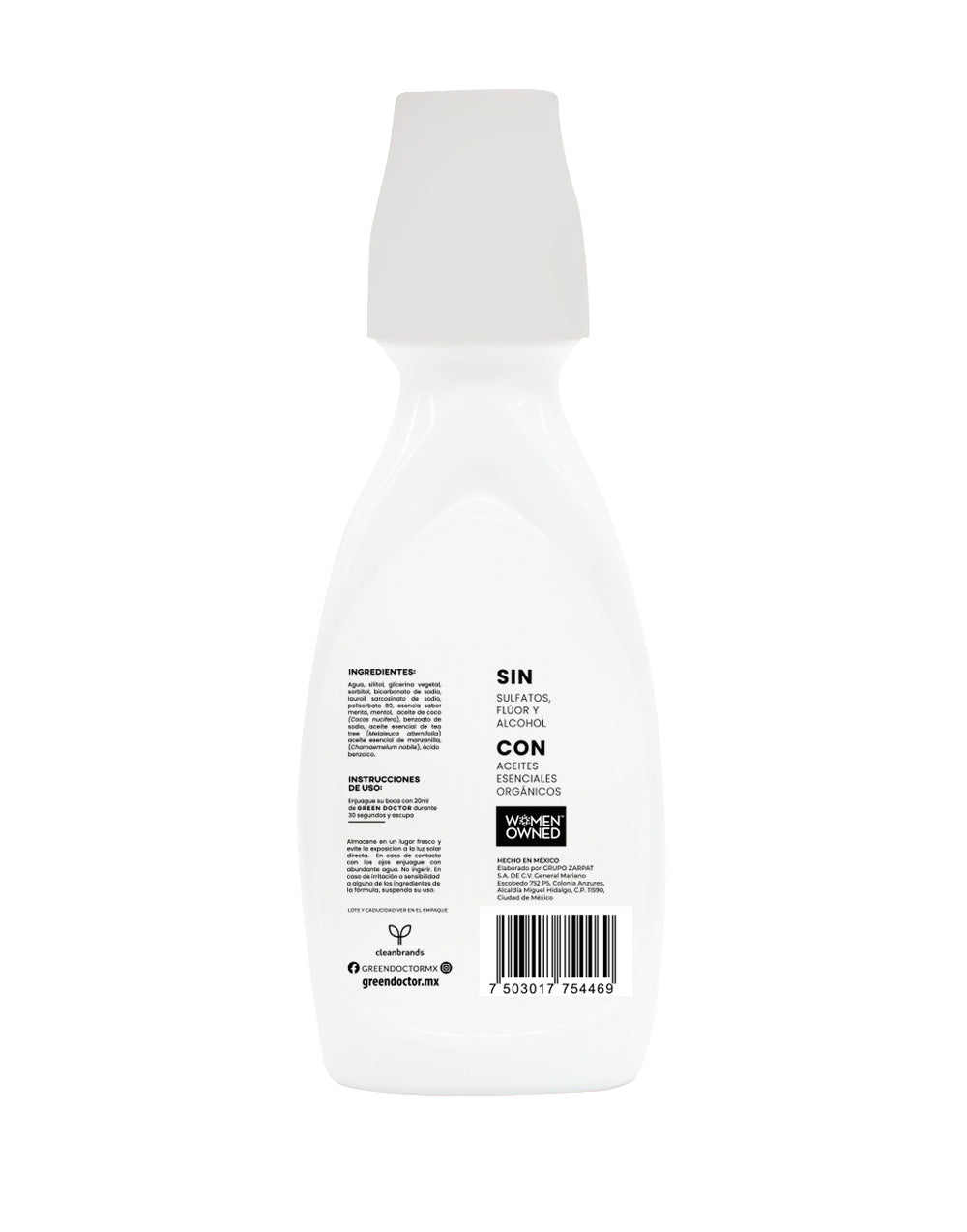 ENJUAGUE BUCAL FRESH TEA TREE GREEN DOCTOR 250 ML