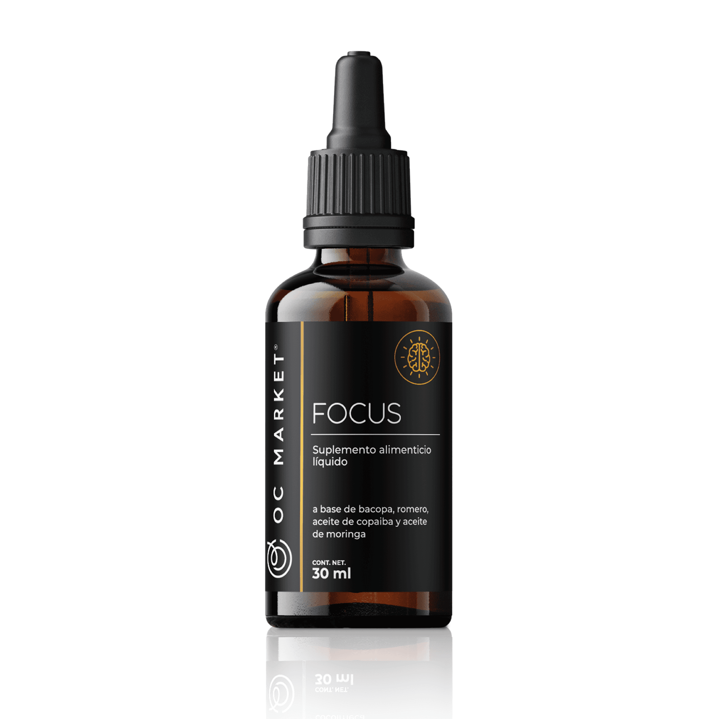FOCUS ACEITE DE MORINGA Y ROMERO | FÓRMULA PARA MEJORAR LA CONCENTRACIÓN – 30 ML GOTERO OCM