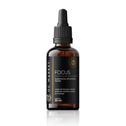 FOCUS ACEITE DE MORINGA Y ROMERO | FÓRMULA PARA MEJORAR LA CONCENTRACIÓN – 30 ML GOTERO OCM
