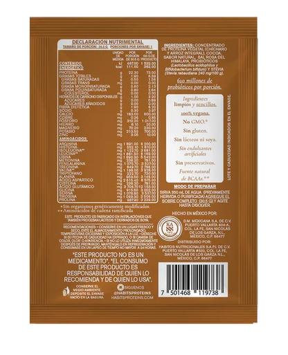 PROTEÍNA HABITS SACHETS DE CACAO 30.5 G