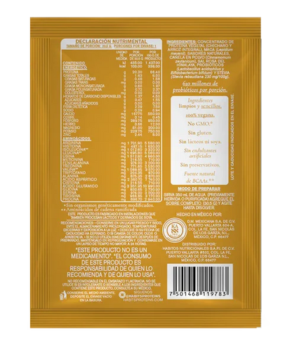 PROTEÍNA HABITS SACHETS DE MACA CACAO 30.5 G
