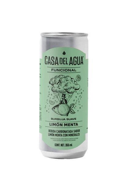 BEBIDA CARBONATADA CON LIMON MENTA, MINERALES Y VITAMINA C 355 ML