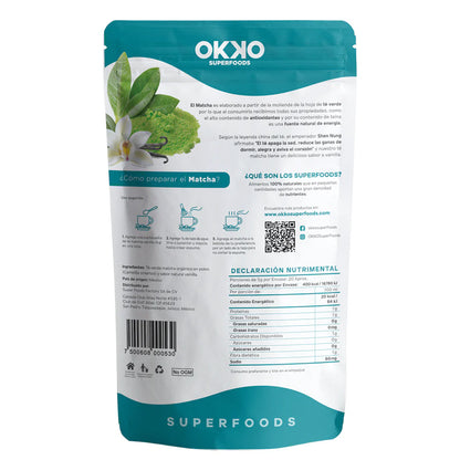 MATCHA VAINILLA 100 GR OKKO