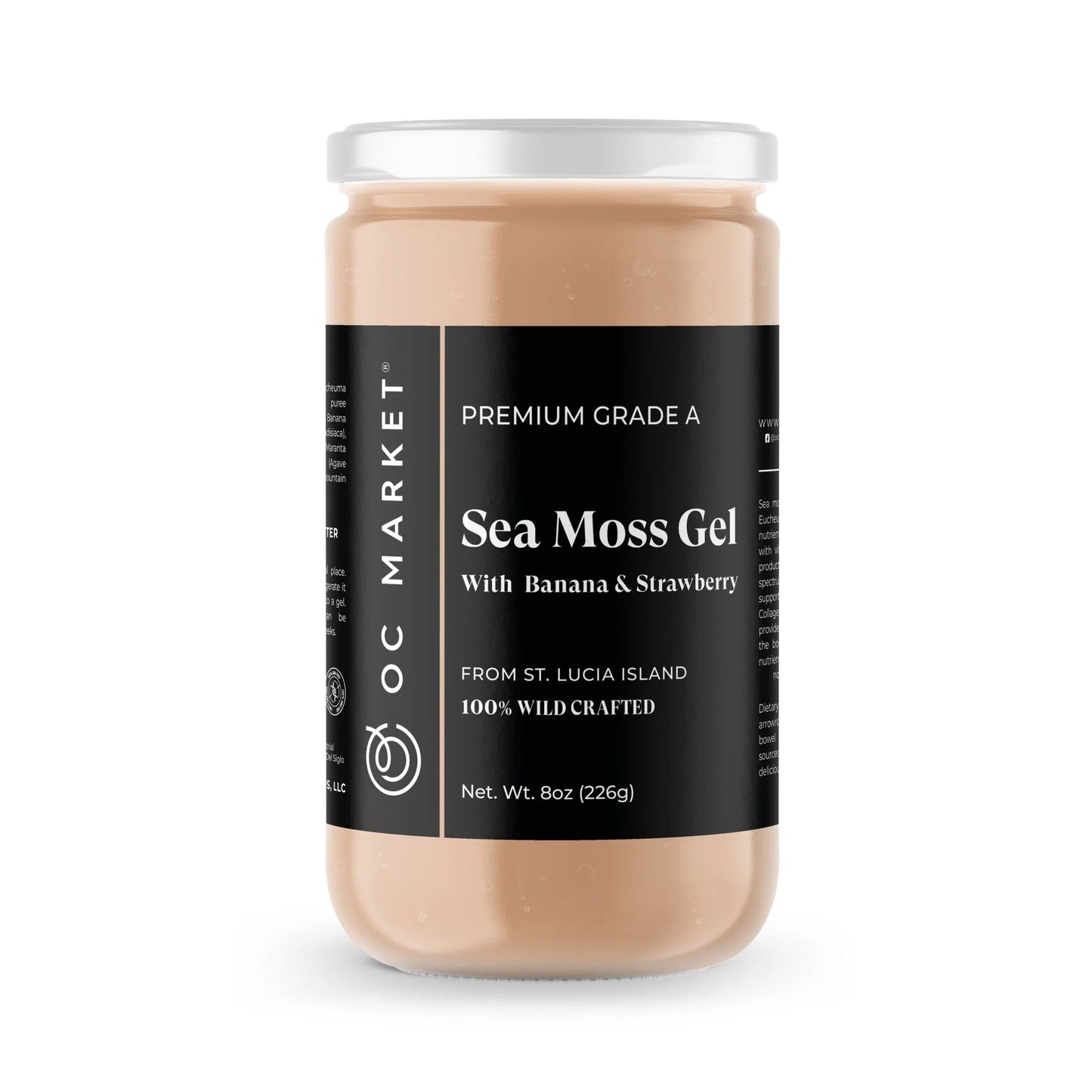 SEA MOSS SABOR FRESA CON PLATANO 8 OZ