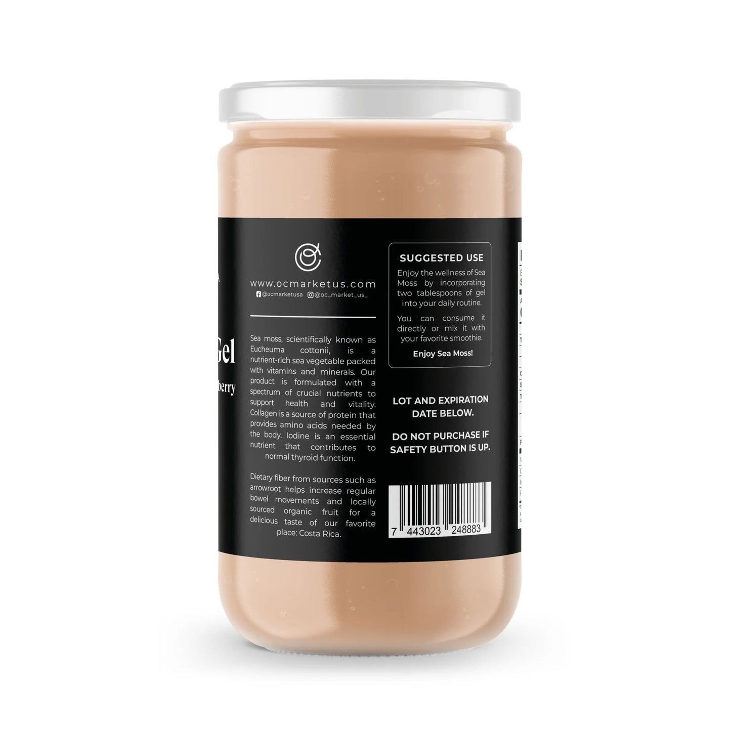 SEA MOSS SABOR FRESA CON PLATANO 8 OZ
