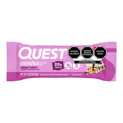 BARRA QUEST OVERLOAD SABOR SUNDAE 63 GR