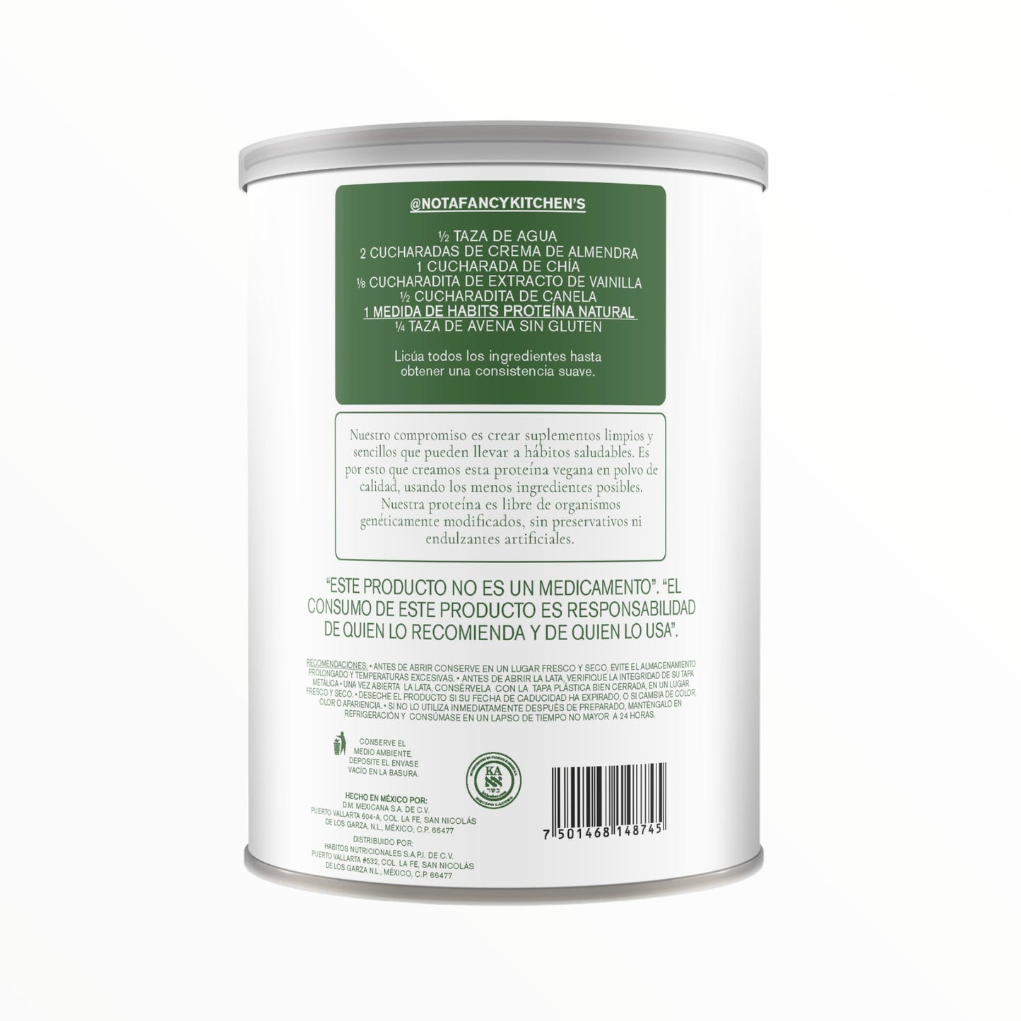 PROTEÍNA HABITS PROBIÓTICOS NATURAL 488 G