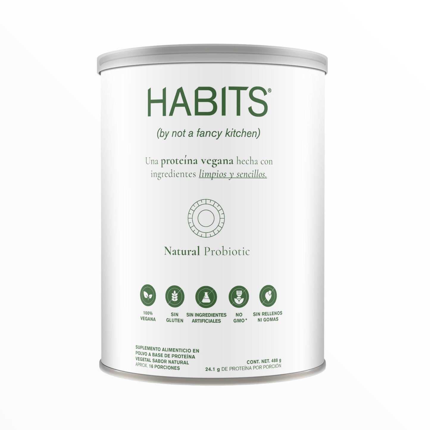 PROTEÍNA HABITS PROBIÓTICOS NATURAL 488 G
