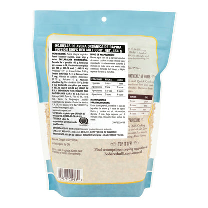 AVENA ROLADA RAPIDA COCCION ORG 907 GR