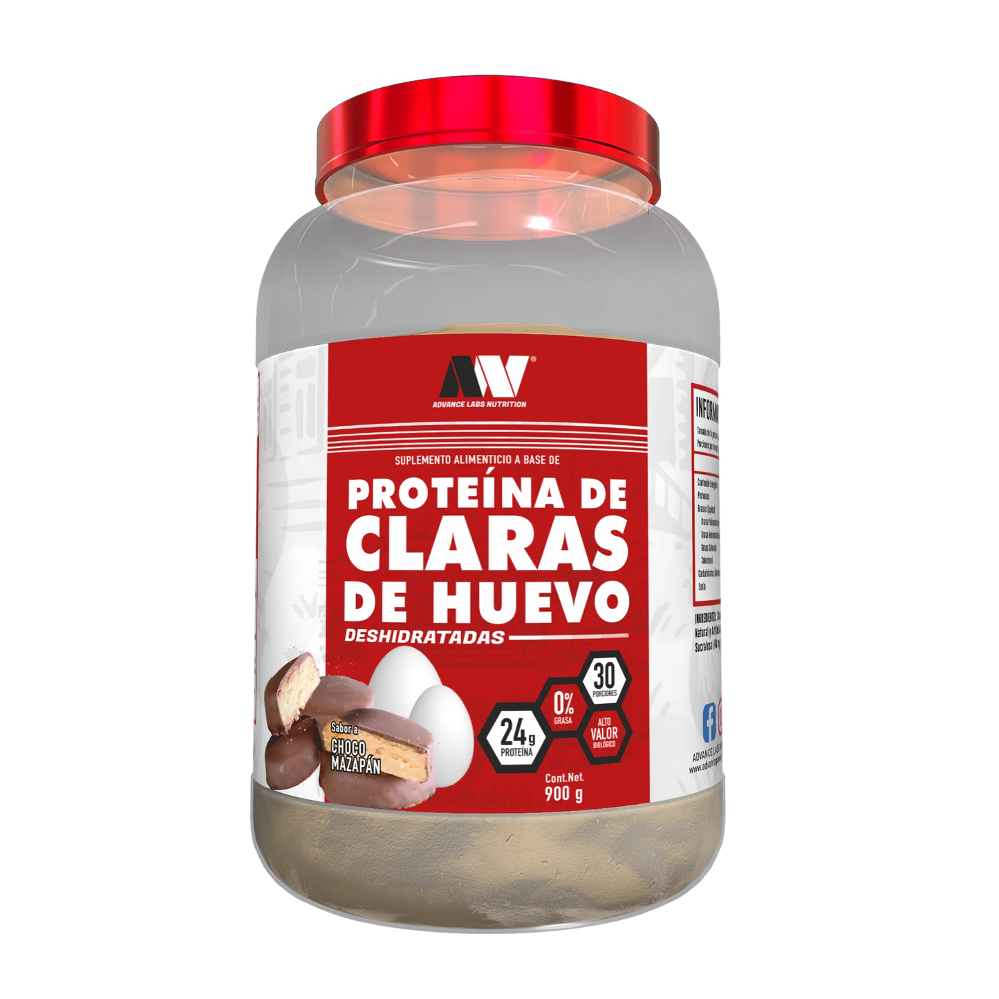 CLARA DE HUEVO CHOCO MAZAPAN 30 SERVICIOS