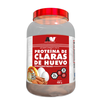 PROTEINA DE CLARAS DE HUEVO SABOR A VAINILLA CANELA 900 GR