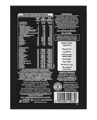 PROTEÍNA HABITS HIGH PERFORMANCE SACHETS DE CACAO 39.5 G