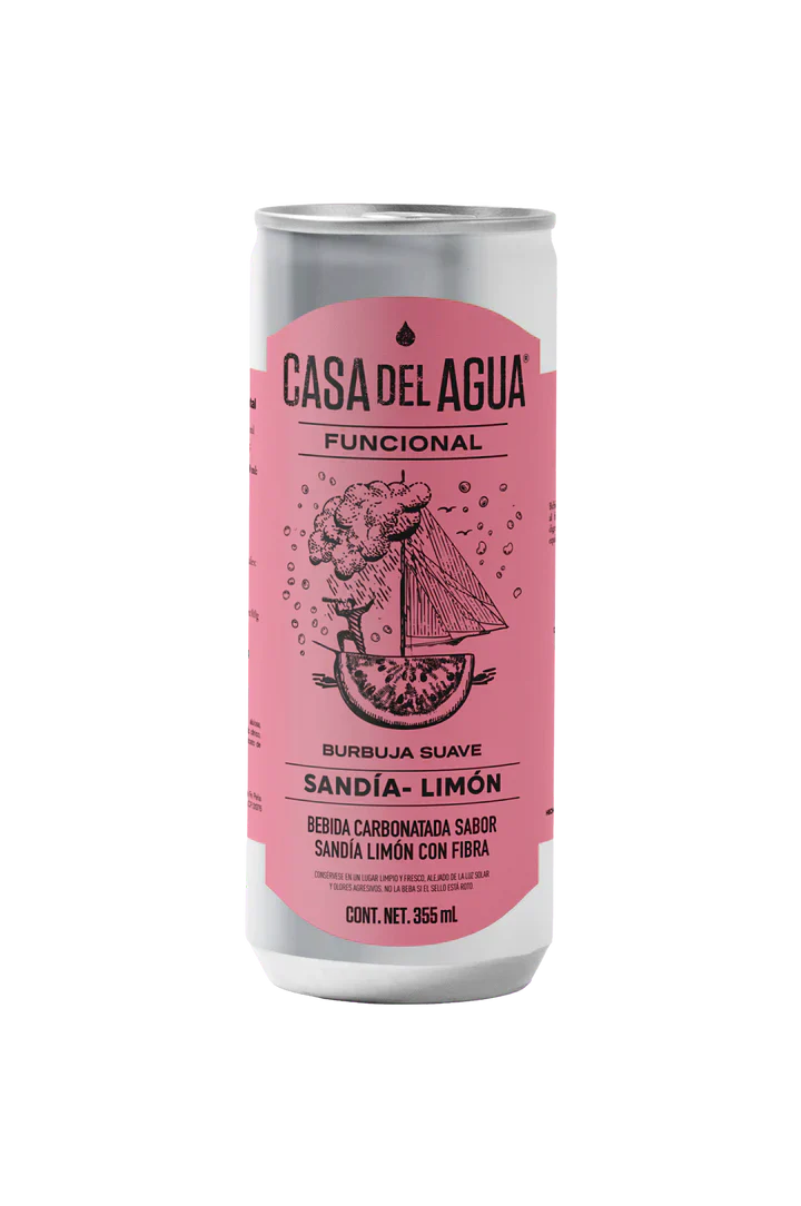 BEBIDA SABOR SANDIA LIMON 355ML CARBONATADA