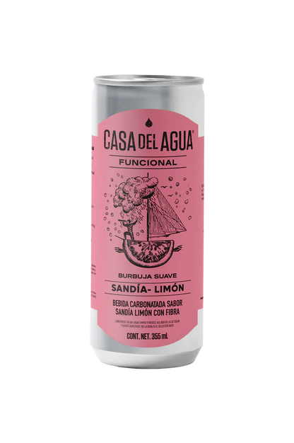 BEBIDA SABOR SANDIA LIMON 355ML CARBONATADA