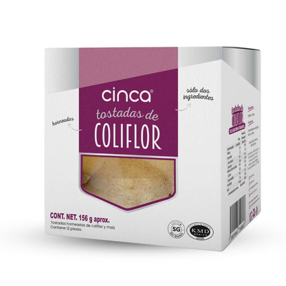 TOSTADAS DE COLIFLOR 12PZAS CINCA