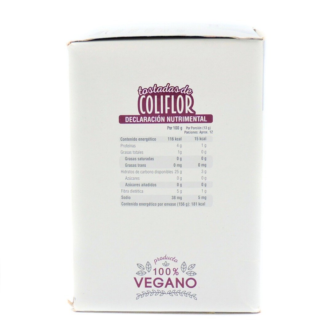 TOSTADAS DE COLIFLOR 12PZAS CINCA