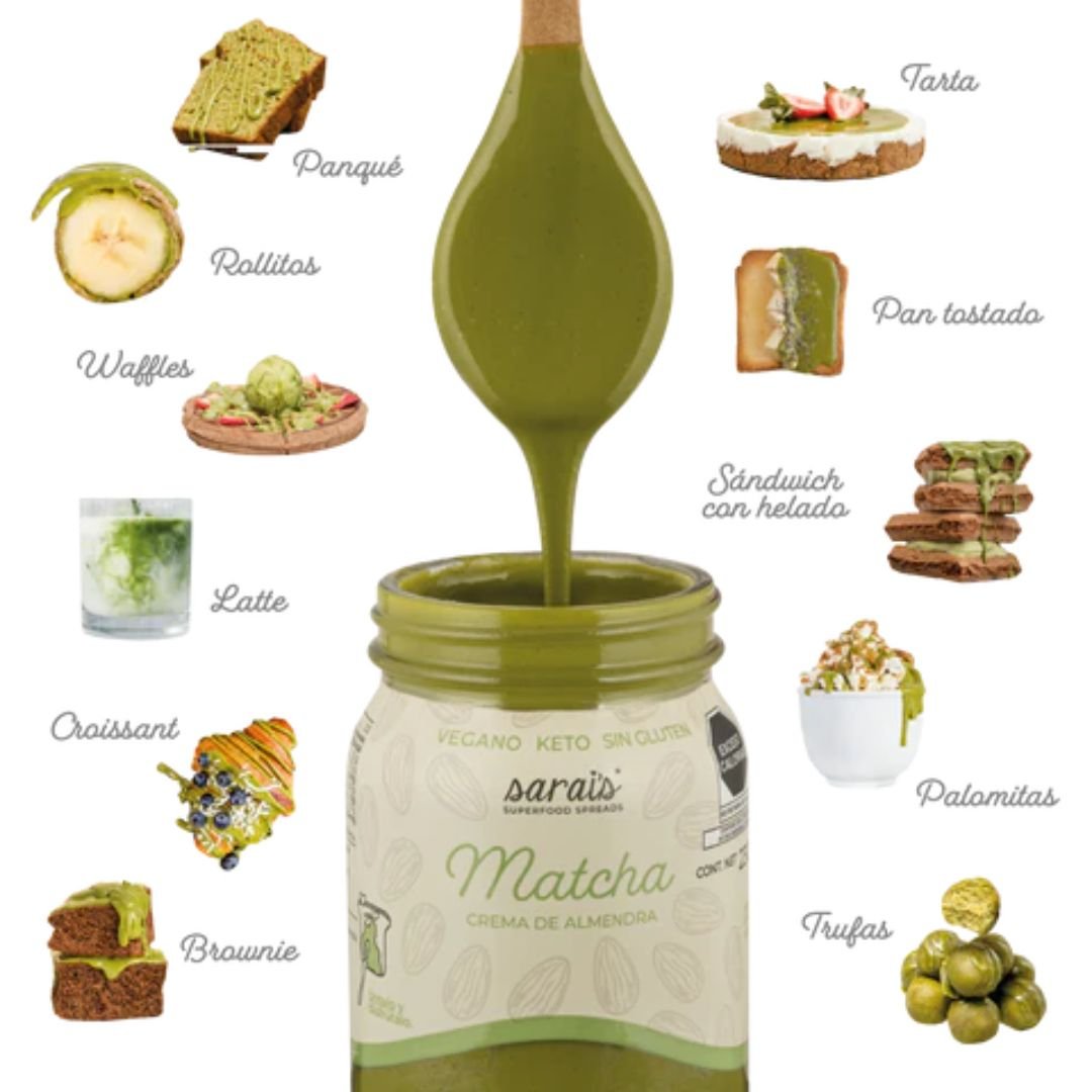 CREMA SARAIS DE ALMENDRA CON MATCHA 230 GR