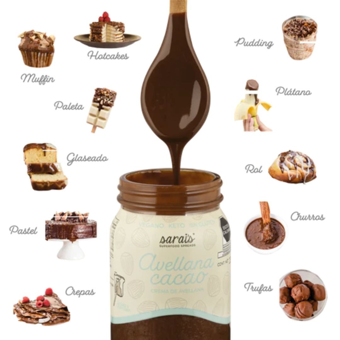 CREMA SARAIS DE AVELLANA CON CACAO 230 GR