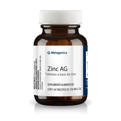 ZINC AG 250MG/ 60 CAPS ULTRAGENICS METAGENICS SOP
