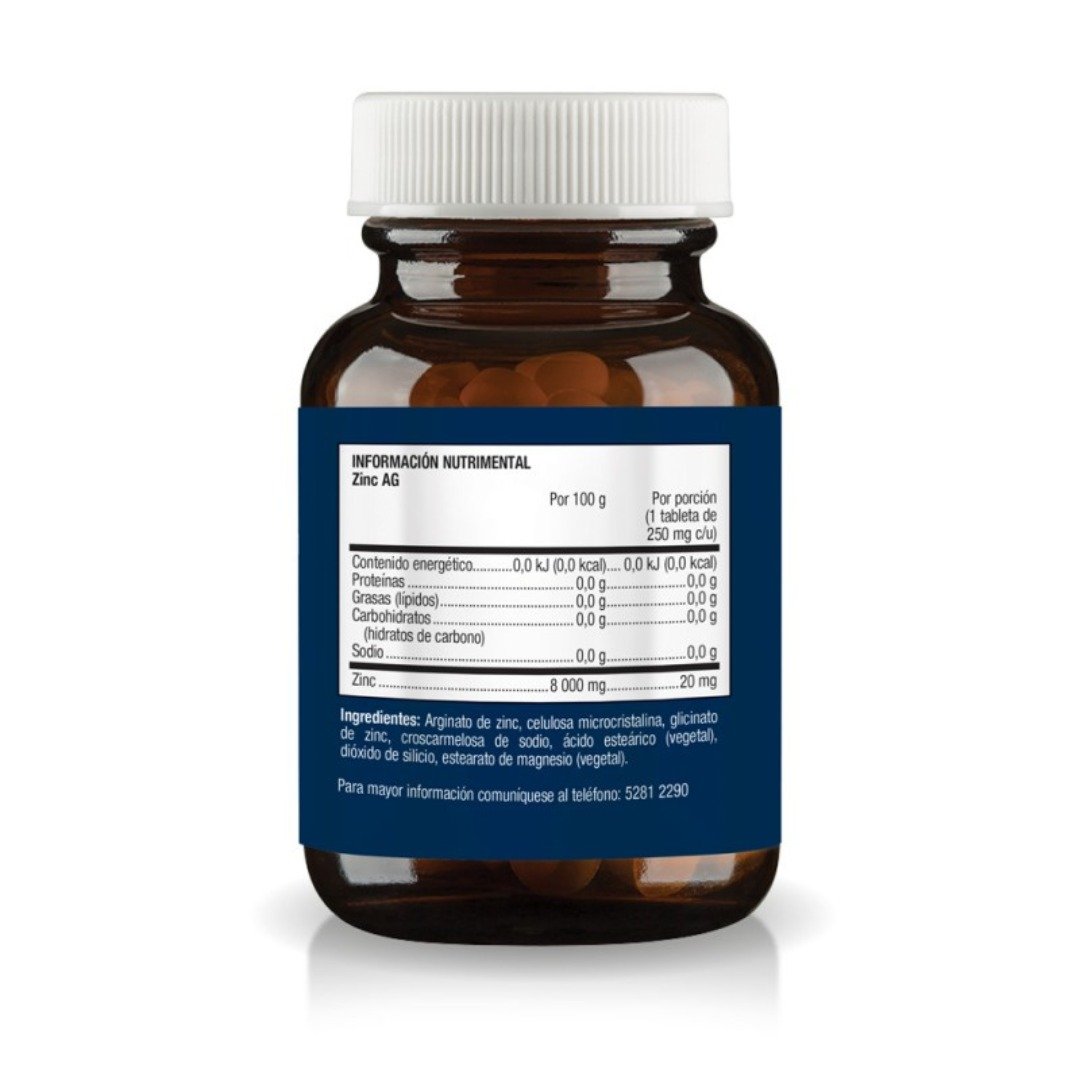 ZINC AG 250MG/ 60 CAPS ULTRAGENICS METAGENICS SOP