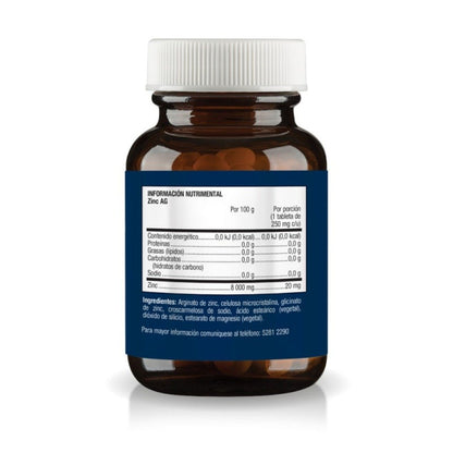 ZINC AG 250MG/ 60 CAPS ULTRAGENICS METAGENICS SOP