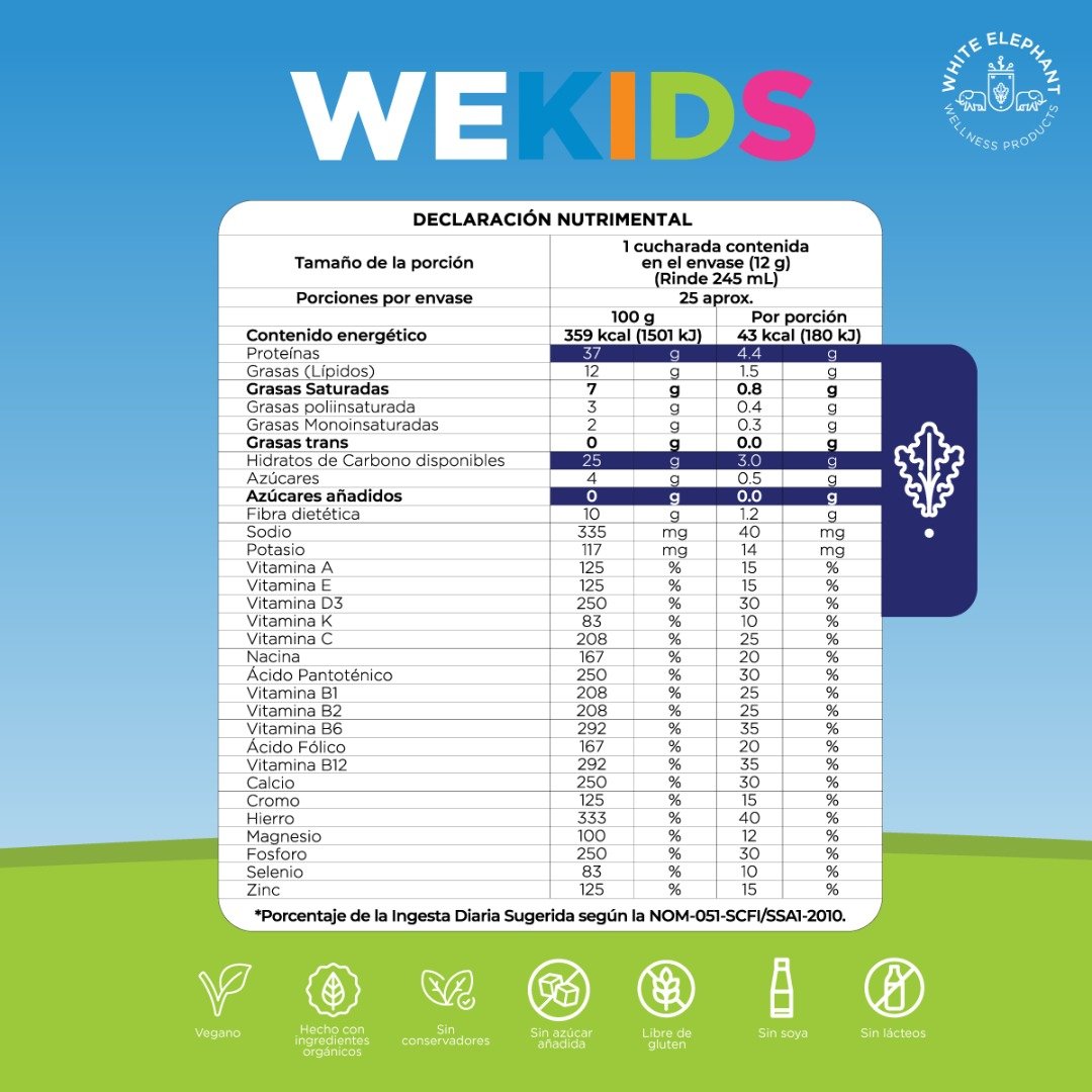 WE KIDS VAINILLA 300 GR