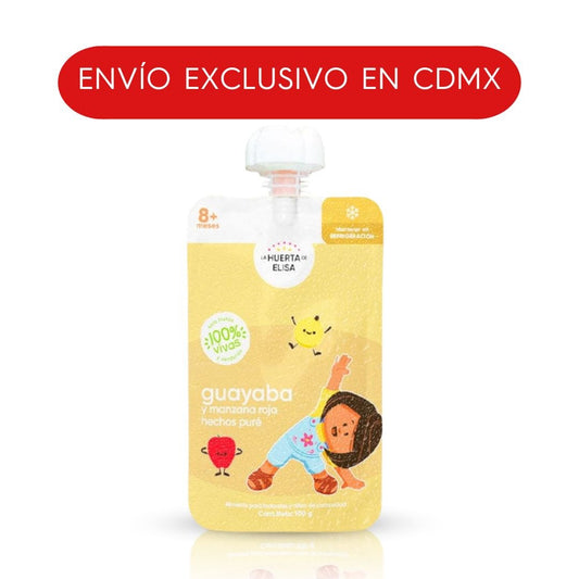 PAPILLA GUAYABA Y MANZANA ROJA 100GR HUERTA DE ELISA
