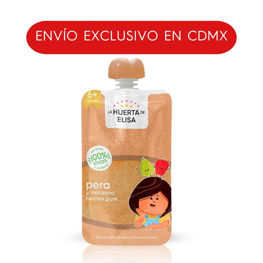 PAPILLA  PERA,MANZANA 100GR HUERTA DE ELISA