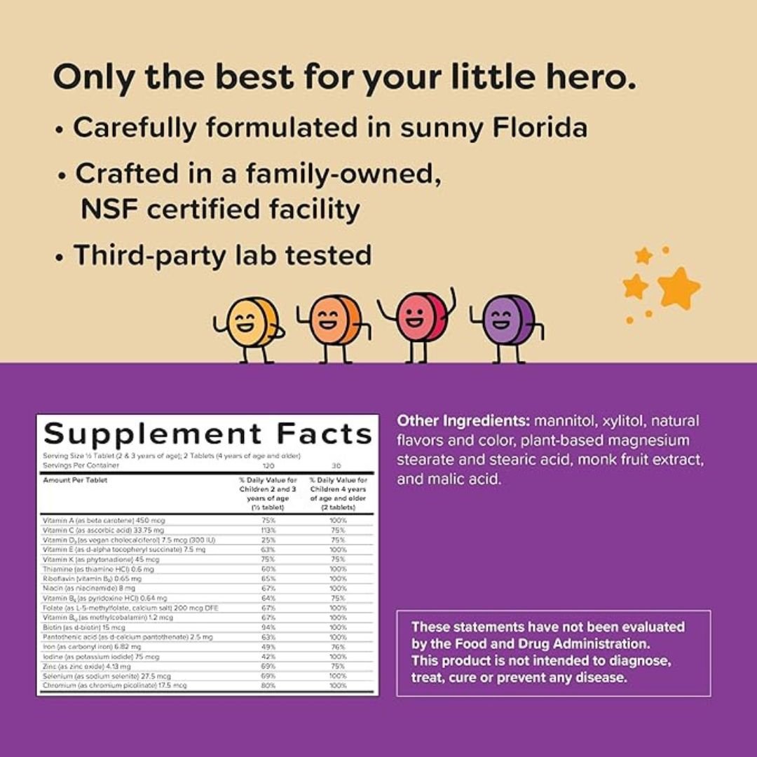 PICKY EATER MULTI WHIT IRON 60 CAPS RENZOS VITAMINS FOR KIDS VITAMINAS PARA NIÑOS